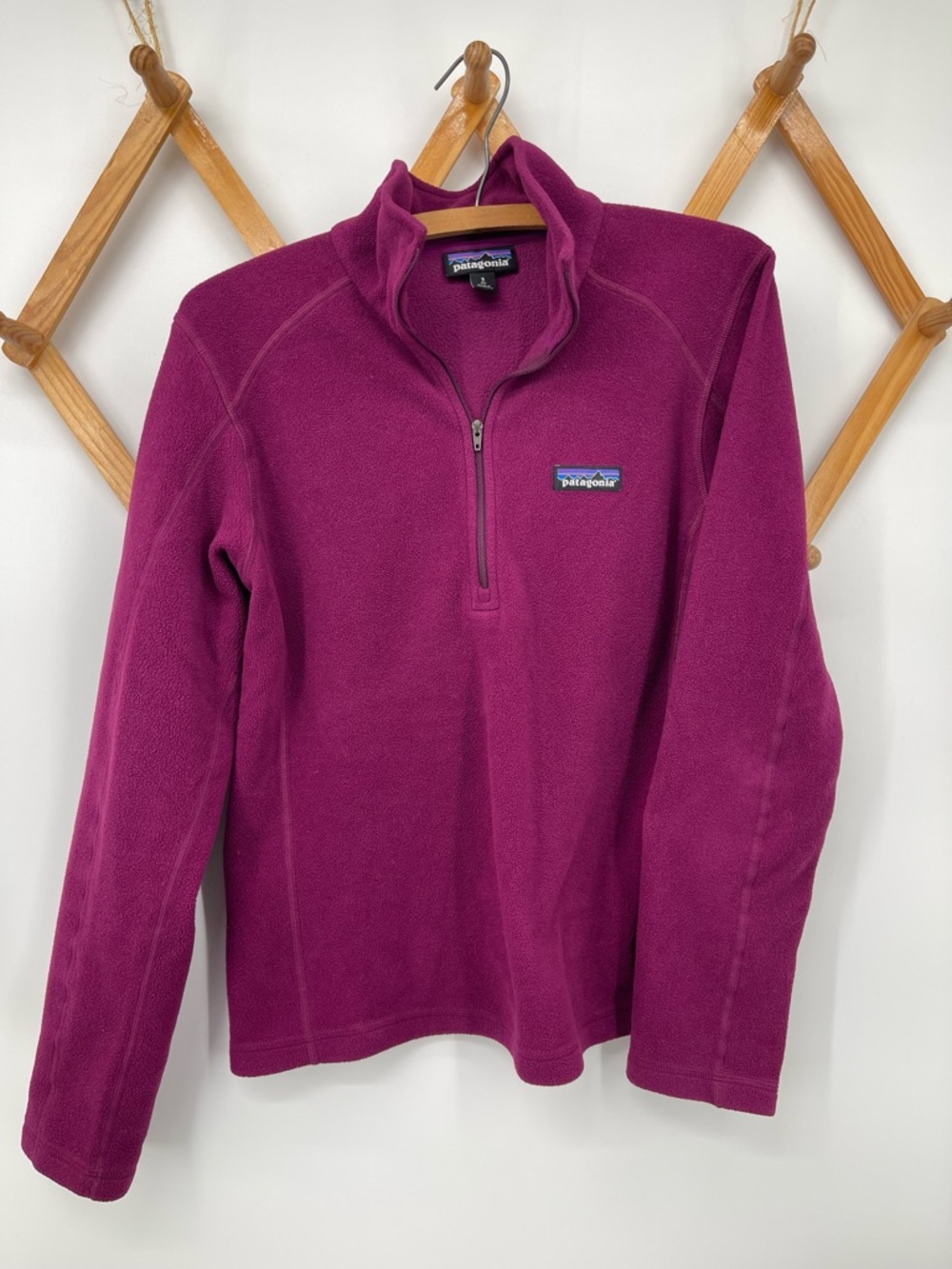 ⭐️Patagonia Women's Magenta Half-Zip Fleece Pullover
